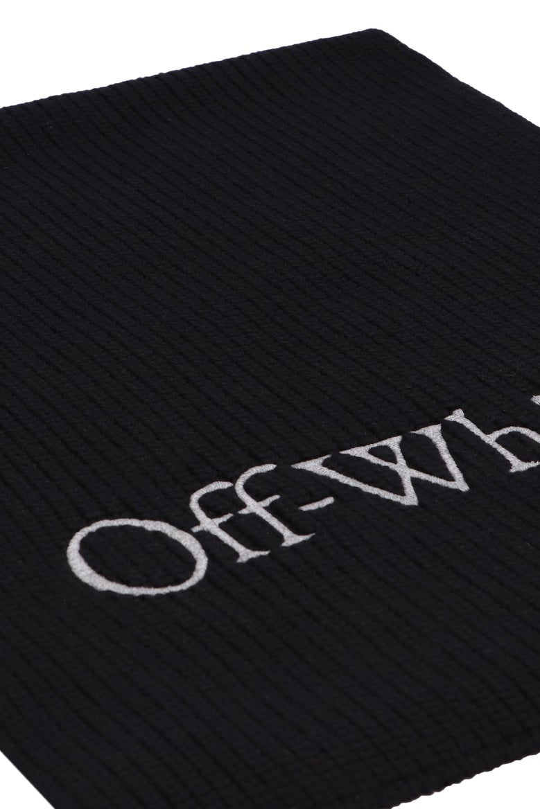 off-white virgin wool scarf by Selfnex