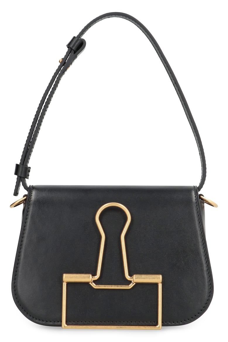 skeleton binder leather shoulder bag by Selfnex