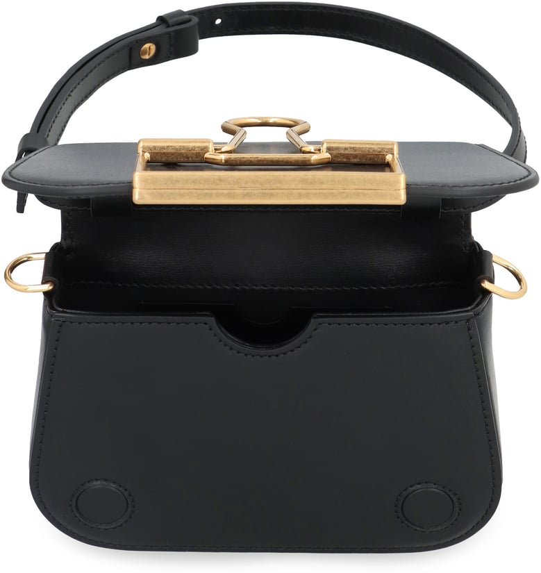 skeleton binder leather shoulder bag by Selfnex