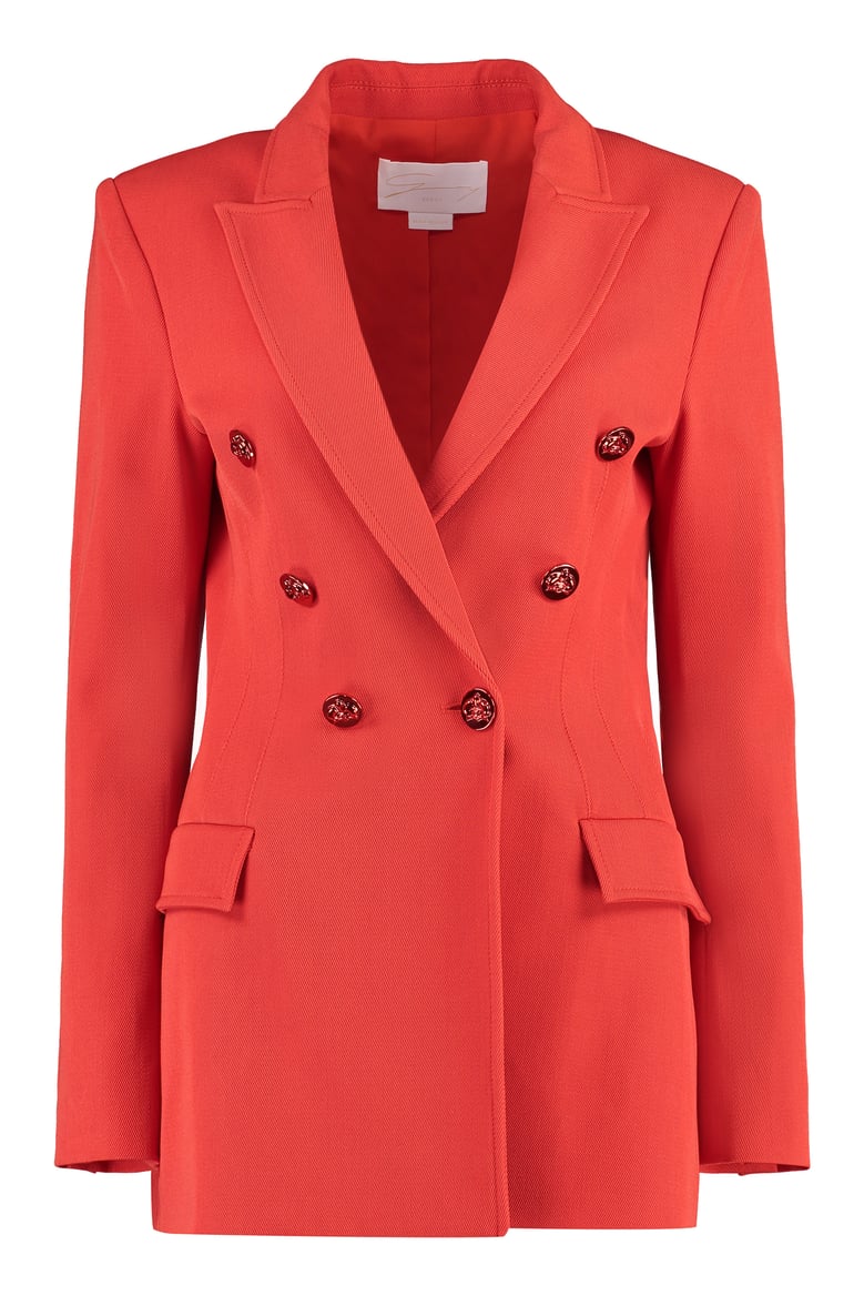 double-breasted wool blazer by Selfnex