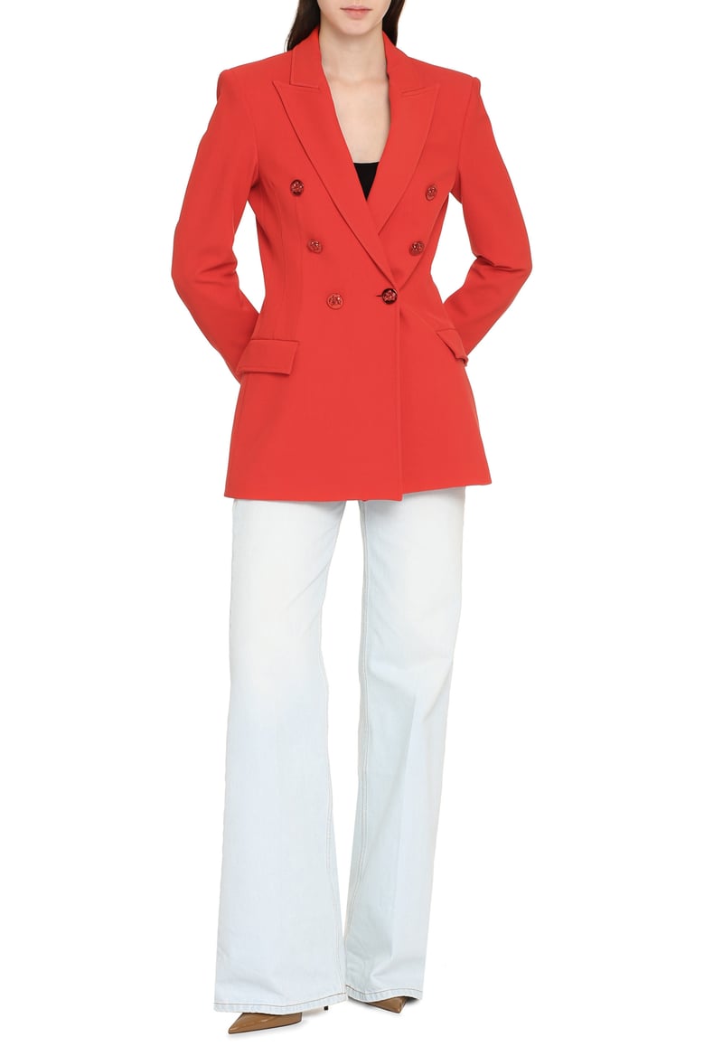 double-breasted wool blazer by Selfnex