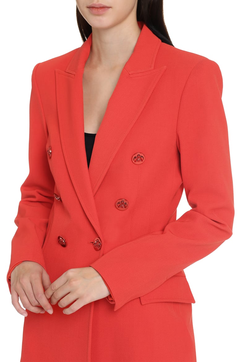 double-breasted wool blazer by Selfnex