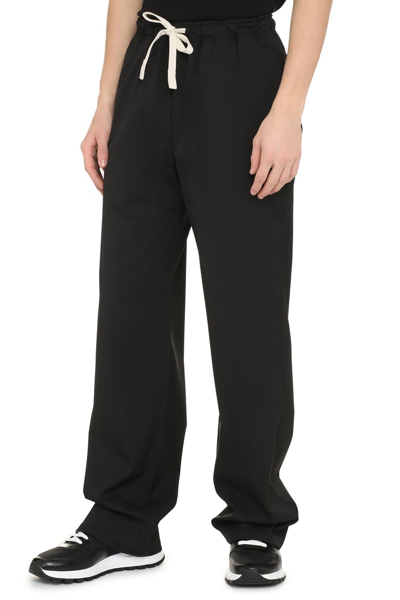 wool blend trousers by Selfnex