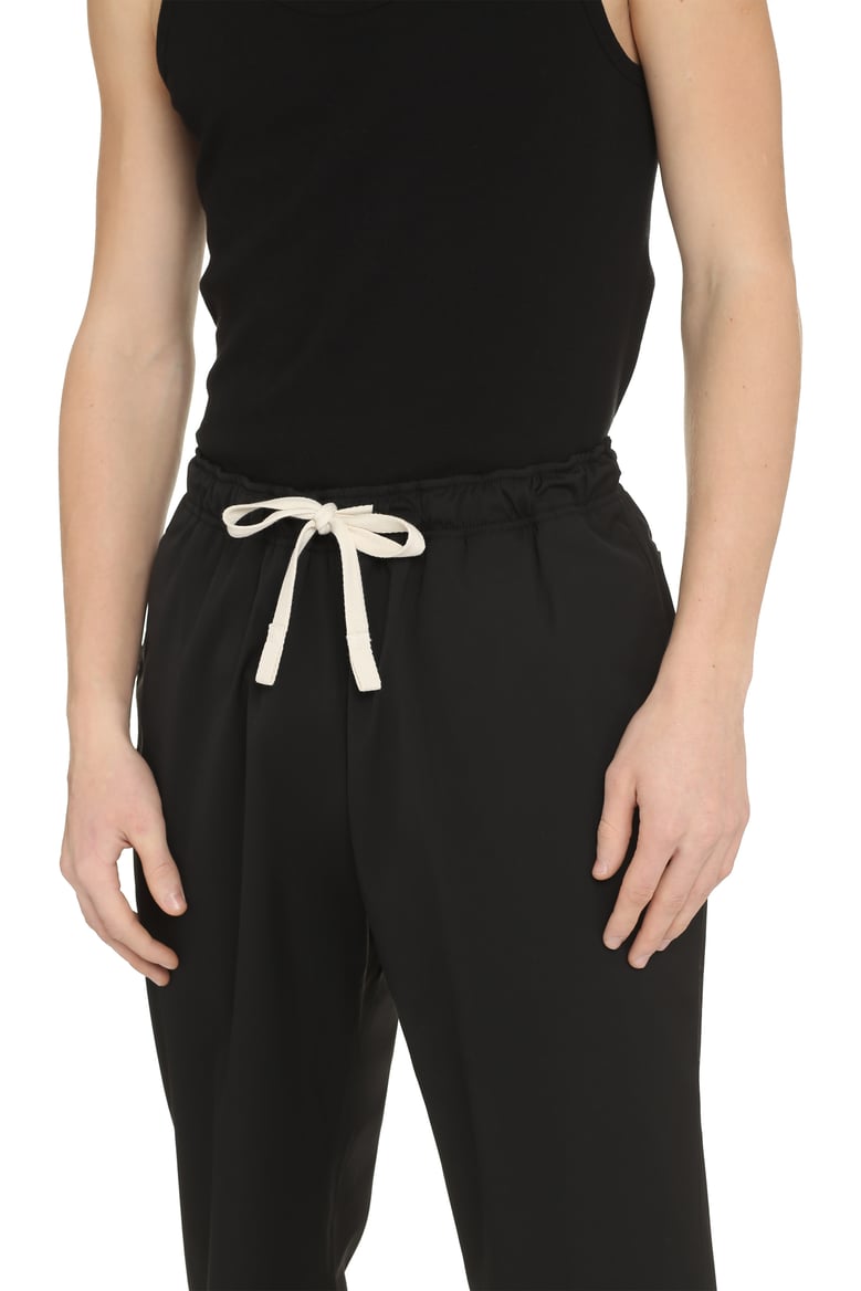 wool blend trousers by Selfnex