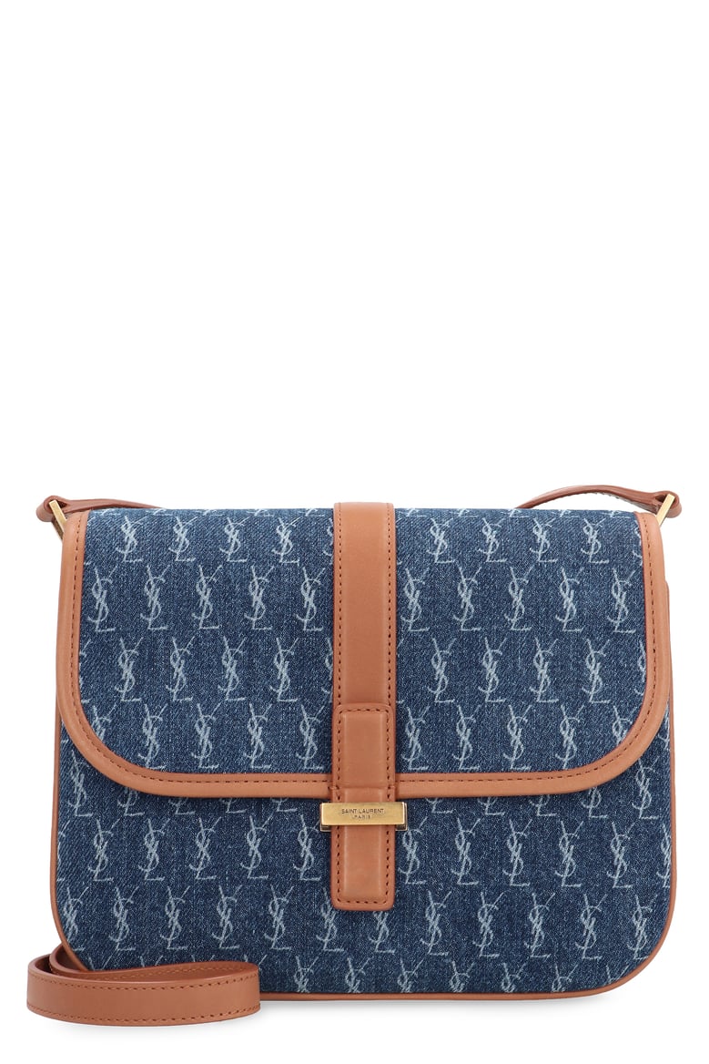 saint laurent denim satchel shoulder bag by Selfnex