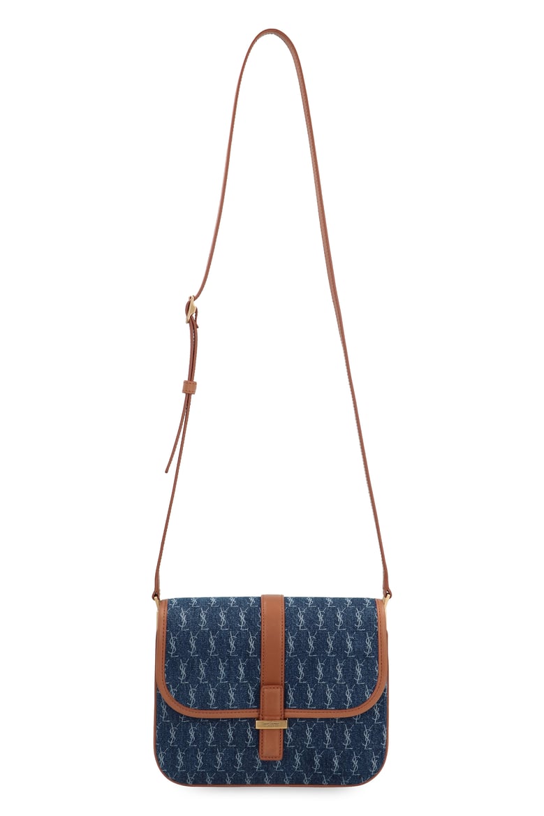 saint laurent denim satchel shoulder bag by Selfnex