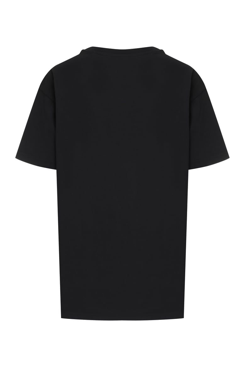 cotton crew-neck t-shirt with embroidery by Selfnex