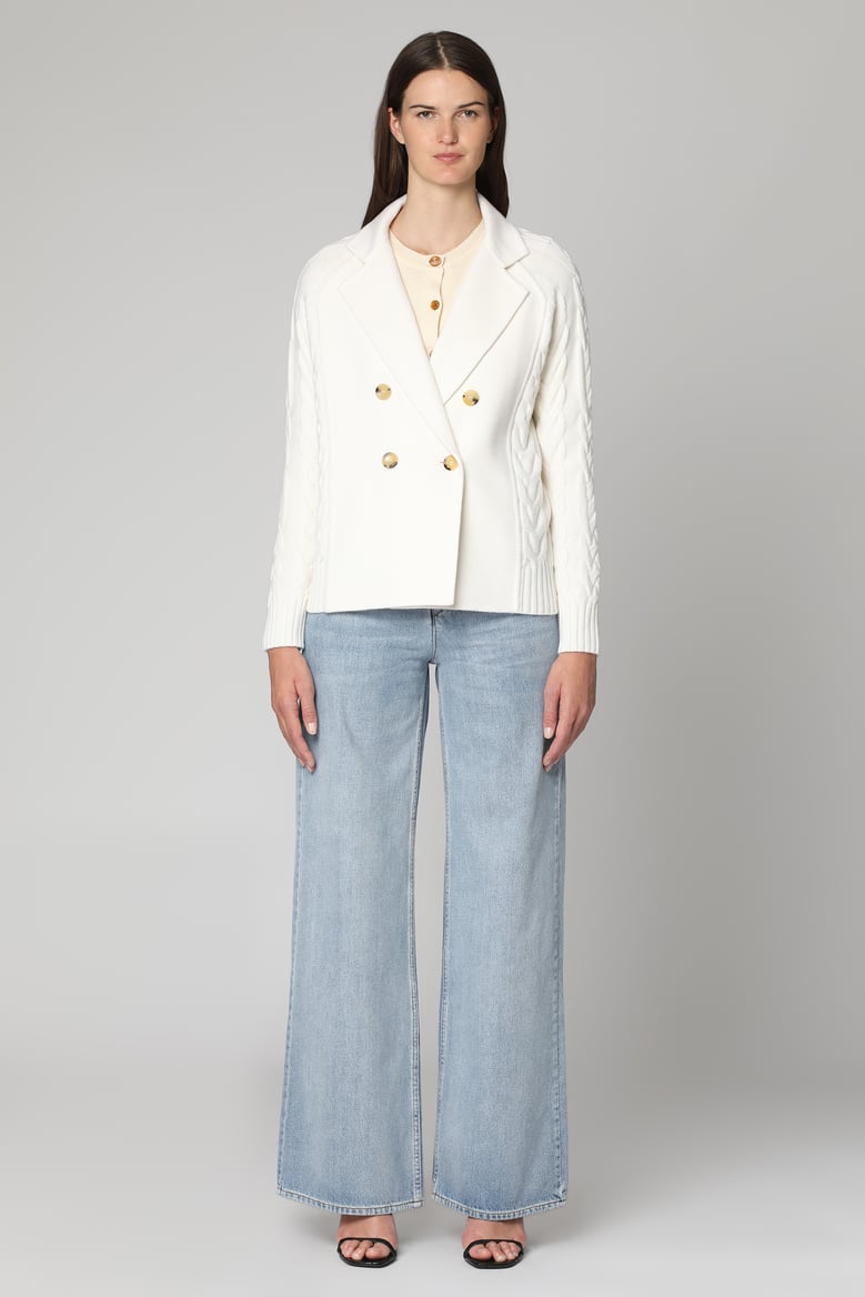 micio double-breasted wool jacket by Selfnex