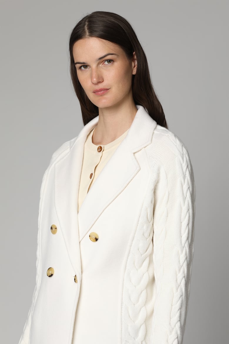 micio double-breasted wool jacket by Selfnex