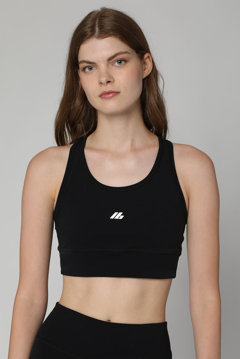 black sports bra by Selfnex