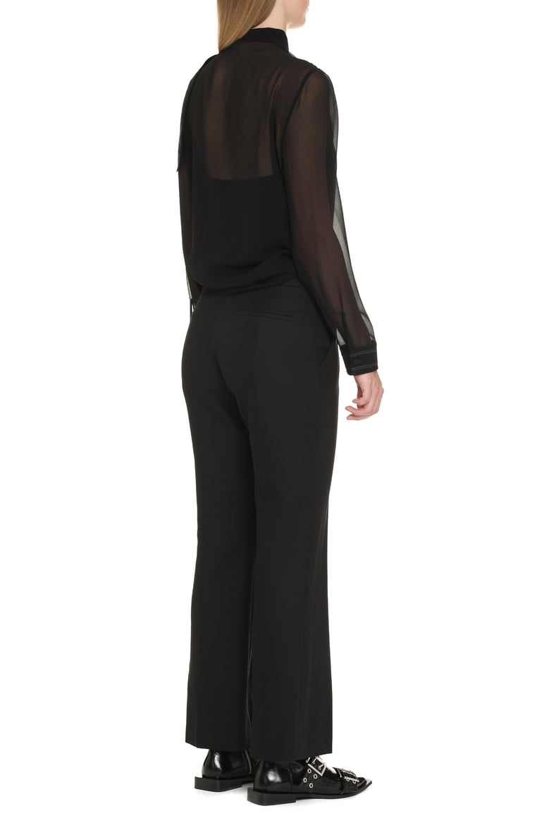 pussy-bow silk blouse by Selfnex