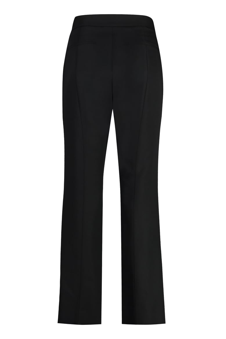 wool flared trousers by Selfnex