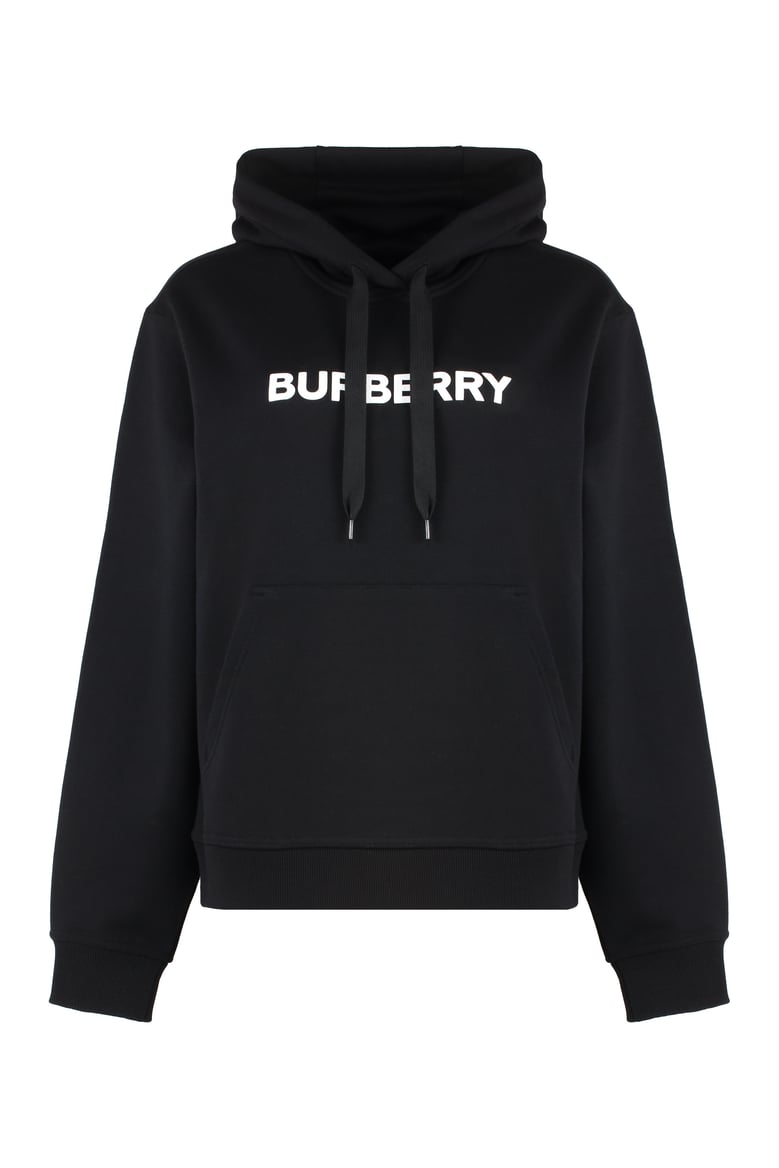 cotton hoodie with ribbed hem by Selfnex