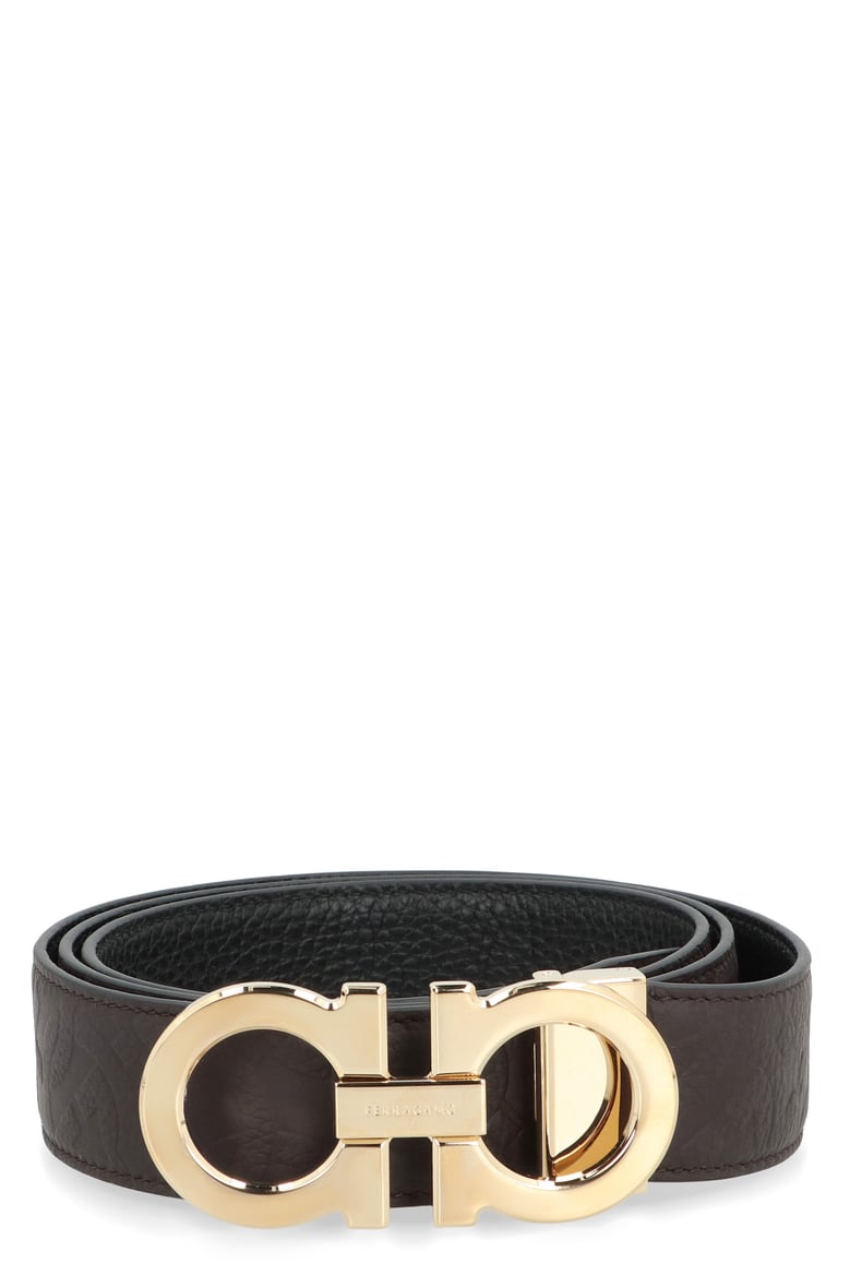 gancini reversible leather belt by Selfnex