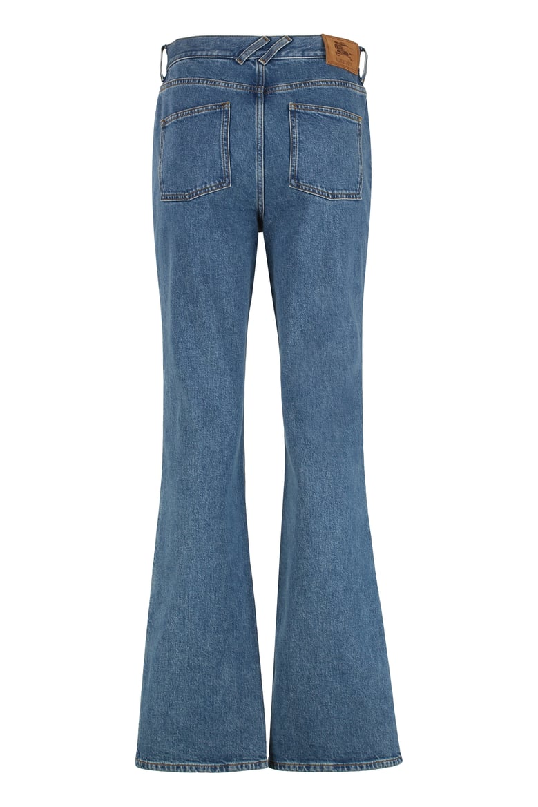 high-rise bootcut jeans by Selfnex