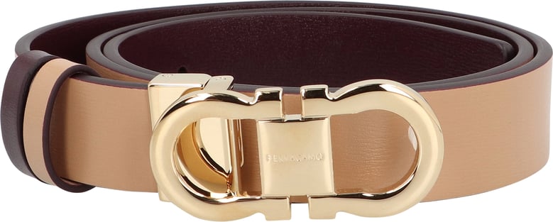 gancini reversible leather belt by Selfnex