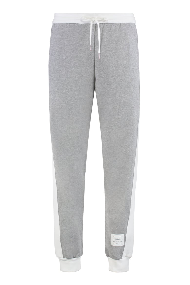 tricolor cotton track pants by Selfnex