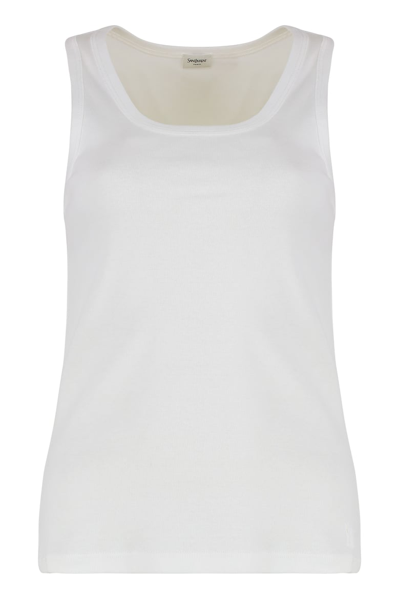 ribbed cotton tank top by Selfnex