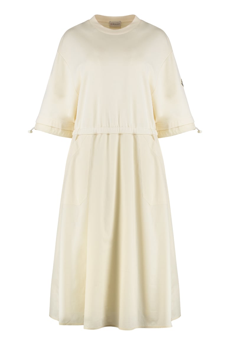 cream cotton dress by Selfnex