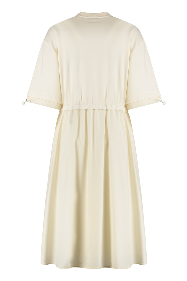 cream cotton dress by Selfnex