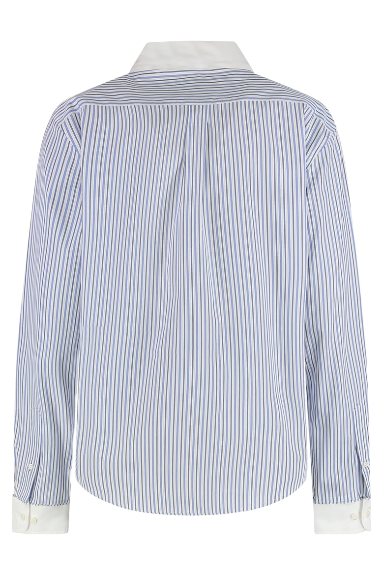 light blue striped cotton shirt by Selfnex