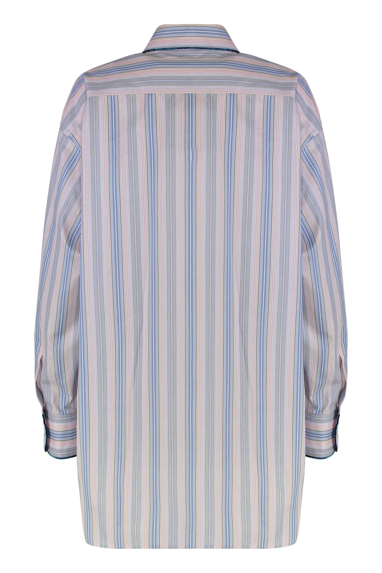 light blue striped cotton shirt by Selfnex