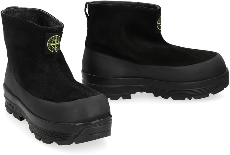 suede platform ankle boots by Selfnex