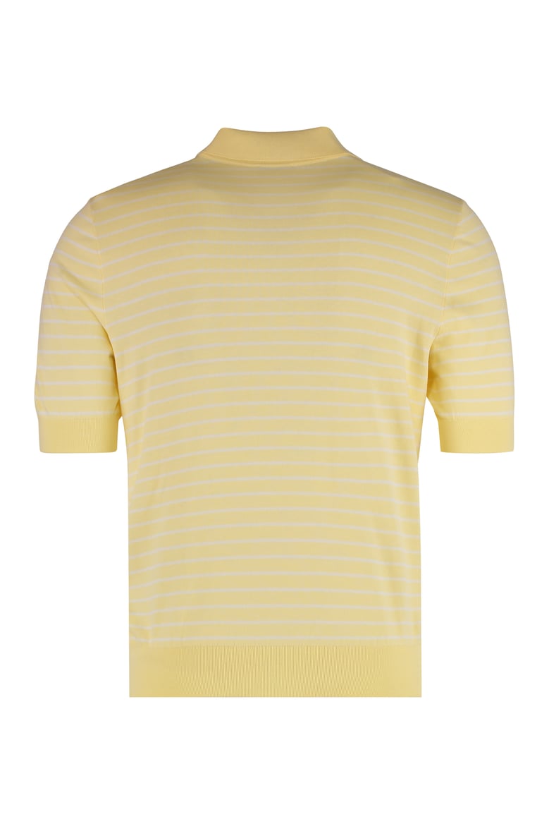 yellow short-sleeve cotton polo by Selfnex