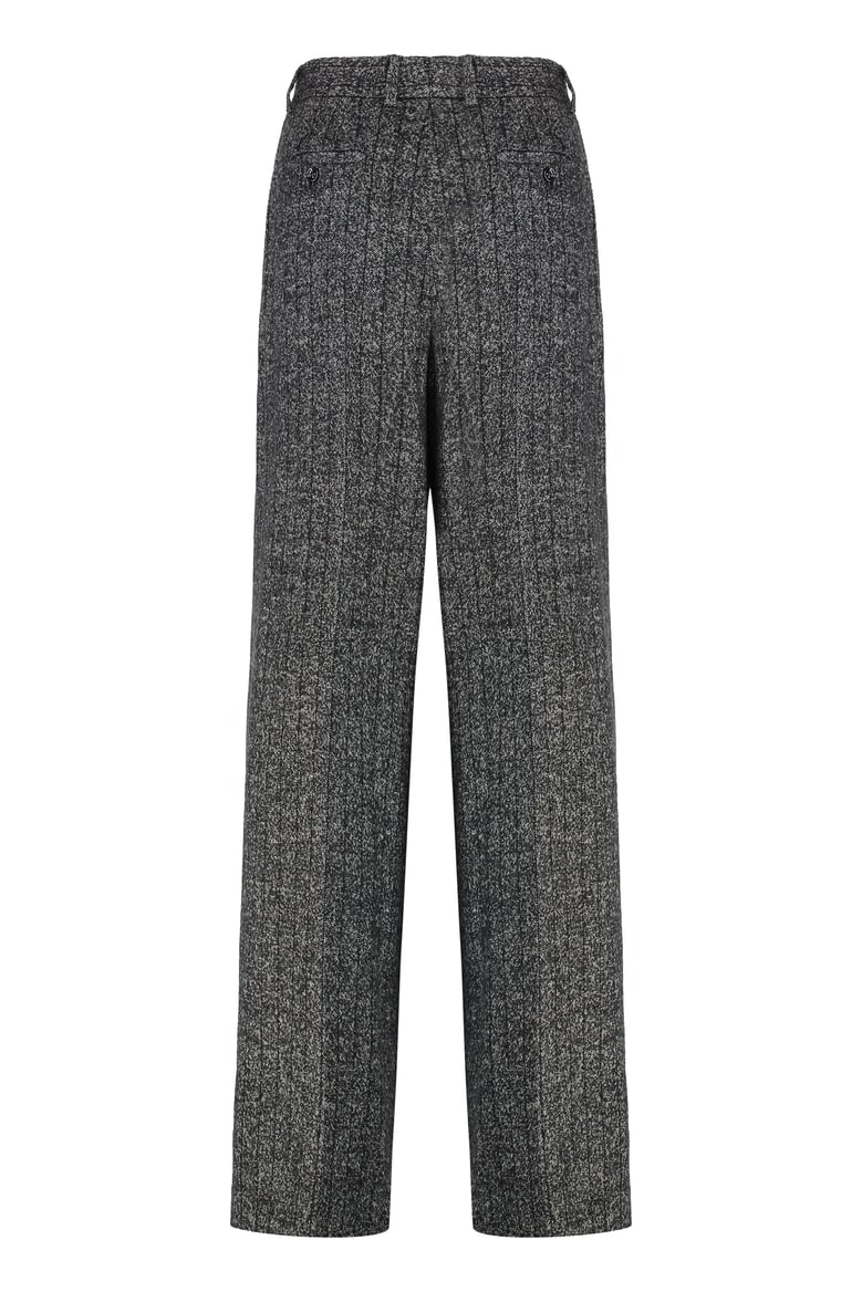wool wide-leg trousers by Selfnex