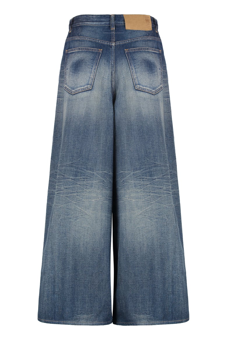 wide-leg denim jeans by Selfnex