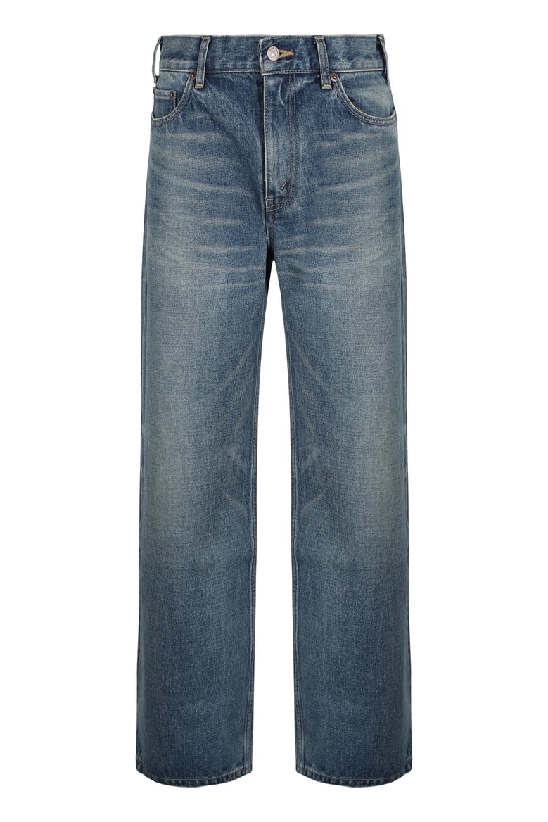 mid-rise flared denim jeans by Selfnex