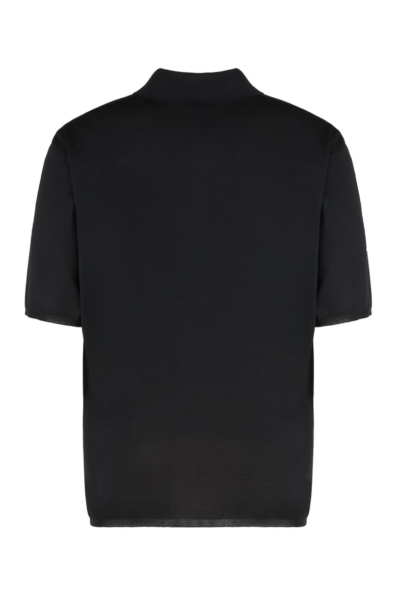 polo shirt wool black by Selfnex