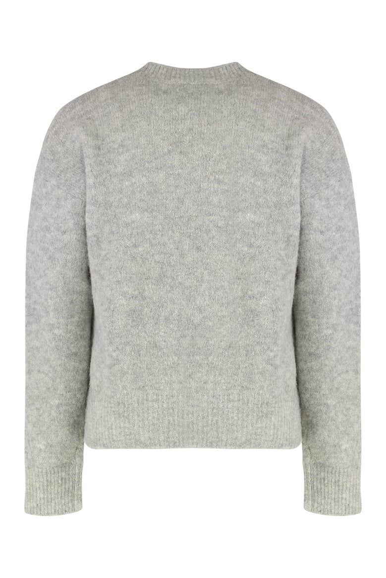 sweater round neck grey mixed wool by Selfnex