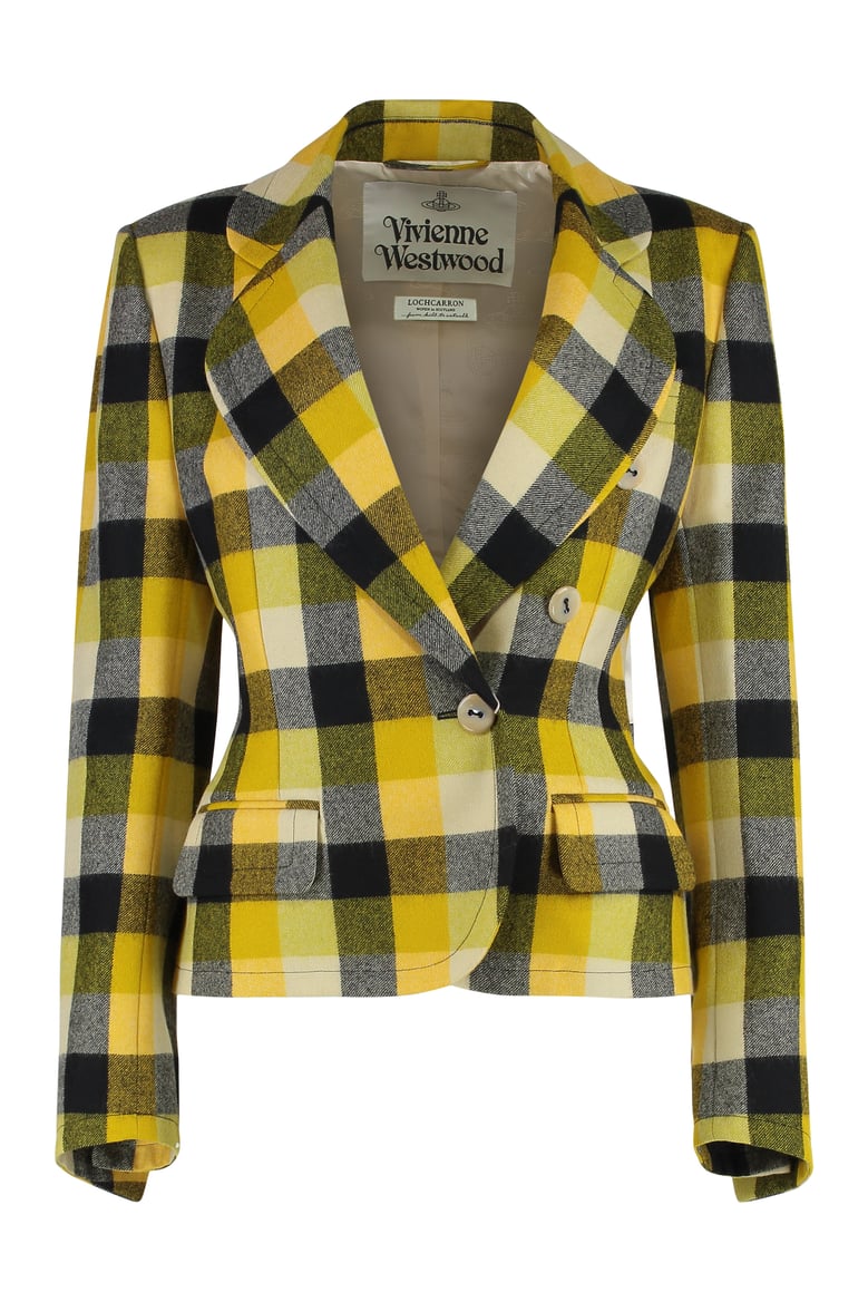 georgia wool jacket with check pattern by Selfnex