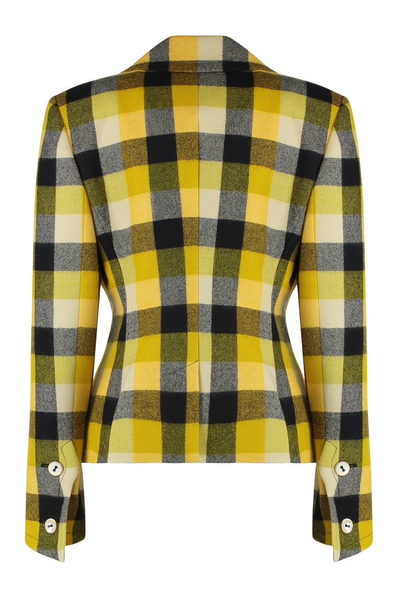 georgia wool jacket with check pattern by Selfnex