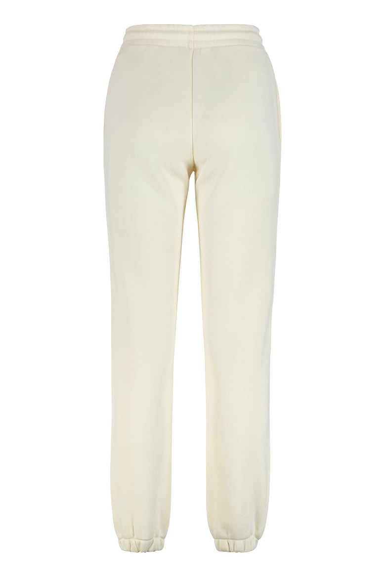white cotton track pants by Selfnex