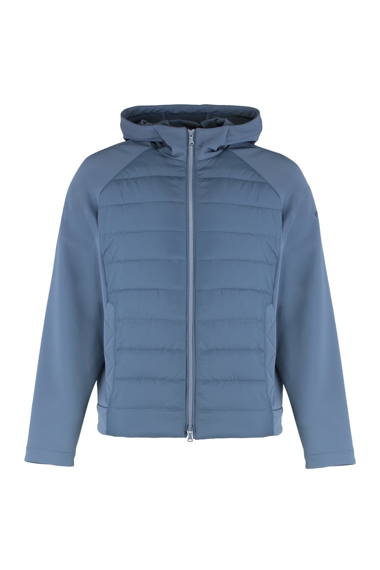 technical fabric jacket with zip and hood by Selfnex