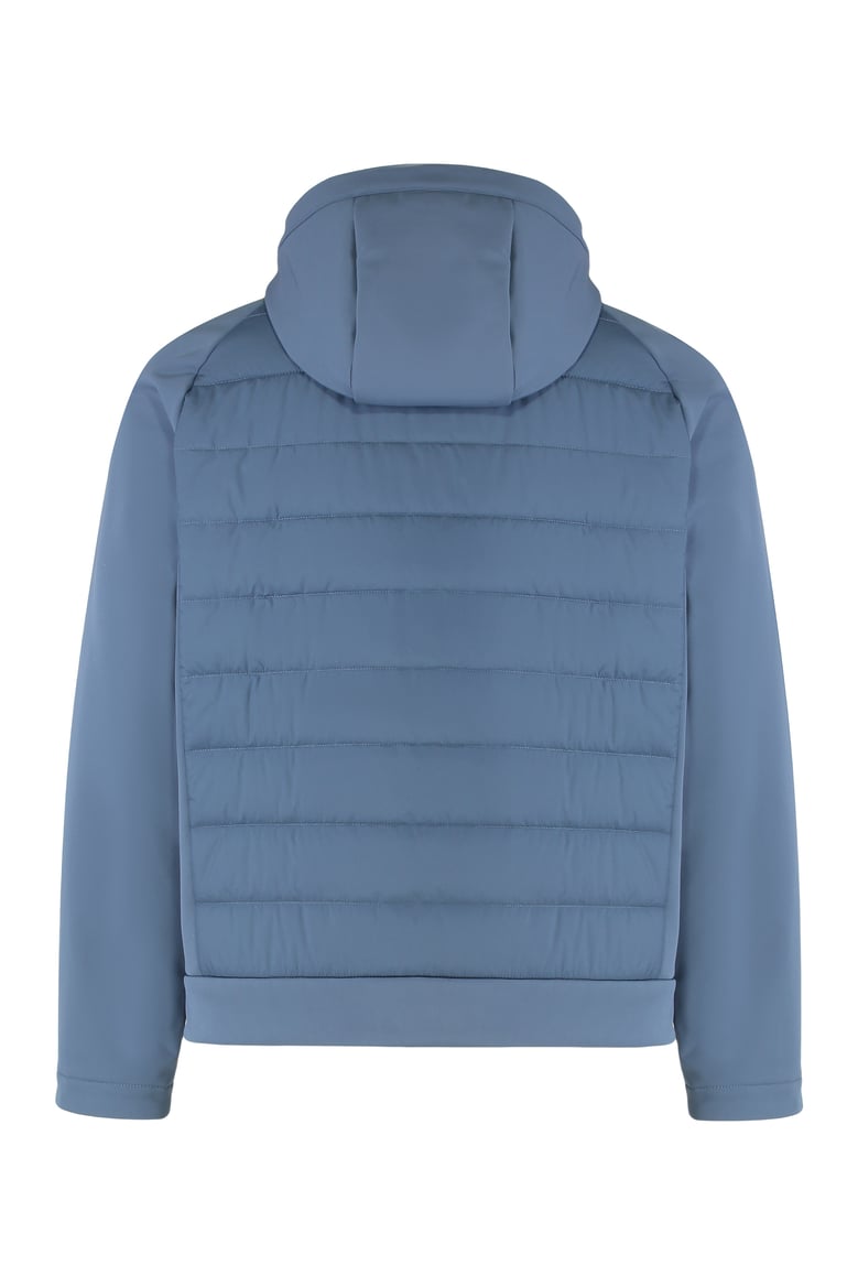 technical fabric jacket with zip and hood by Selfnex