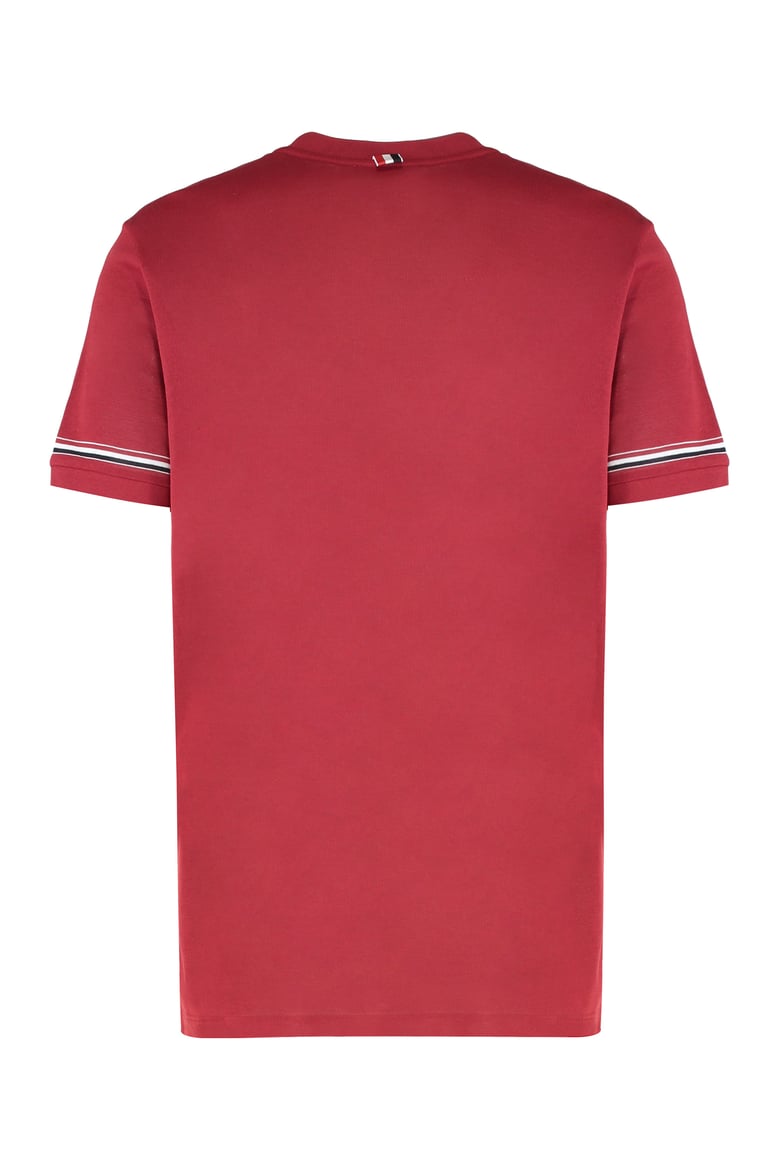 crew neck t-shirt in red cotton by Selfnex
