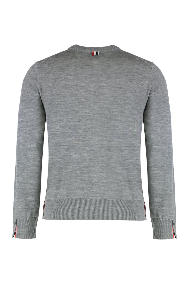 crew neck sweater in virgin wool by Selfnex