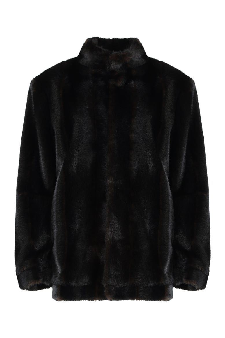 faux fur jacket by Selfnex