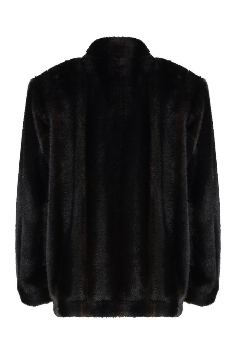 faux fur jacket by Selfnex