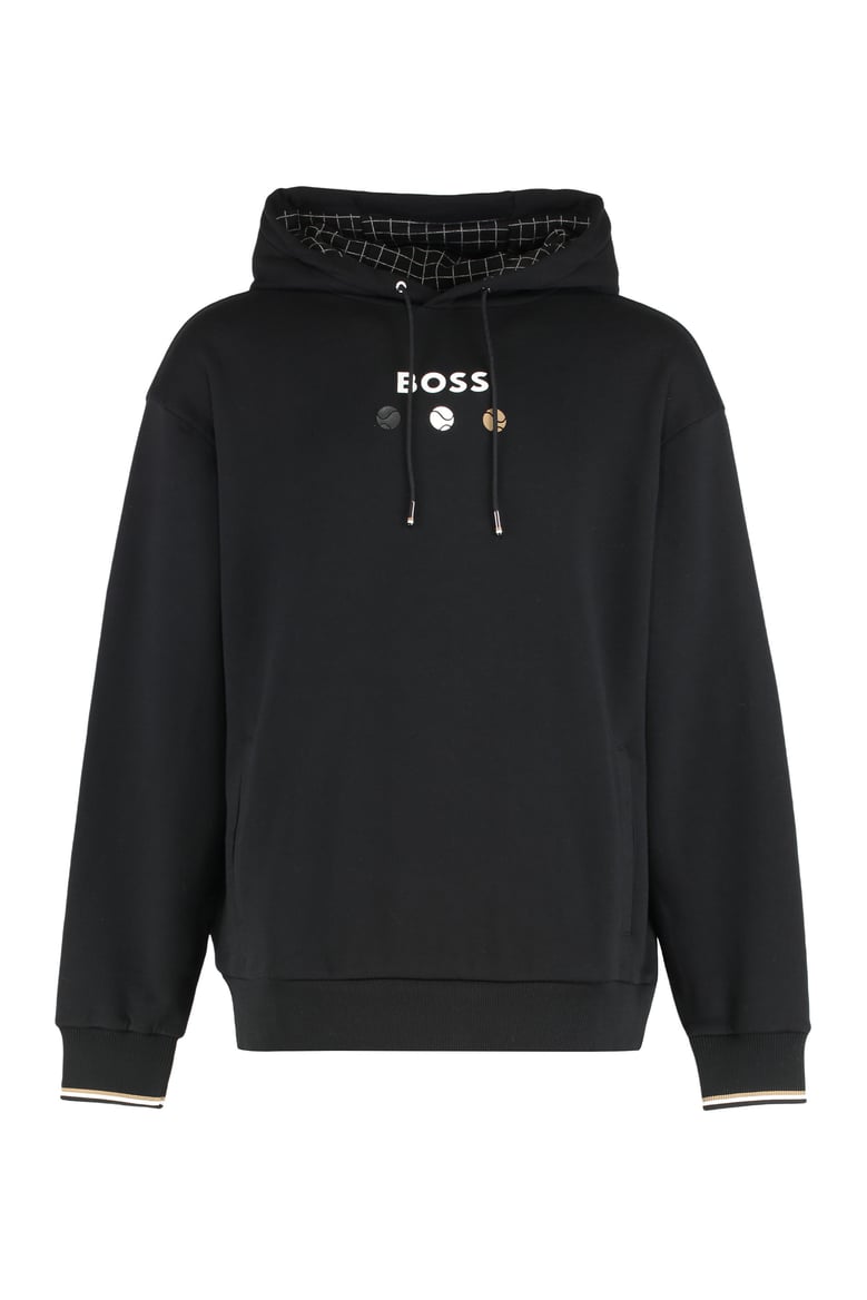 hooded sweatshirt in terry cotton by Selfnex
