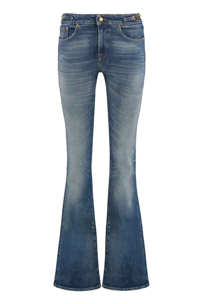 bootcut jeans with vintage wash by Selfnex