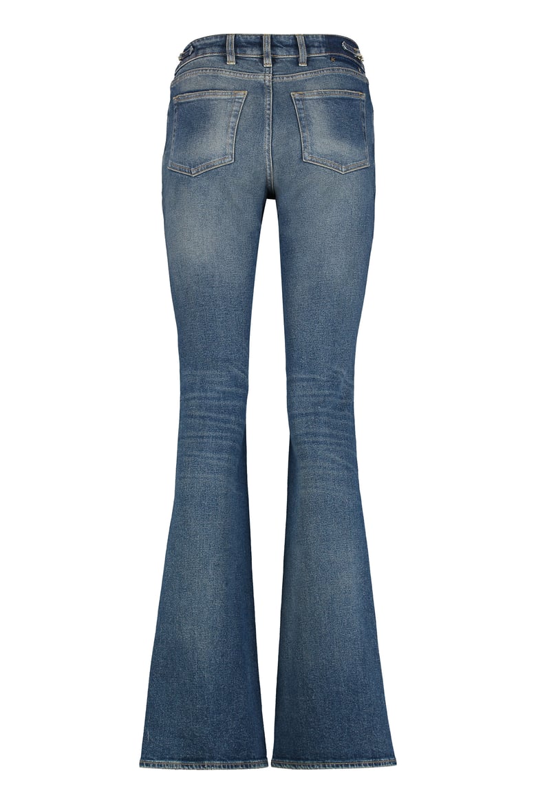 bootcut jeans with vintage wash by Selfnex