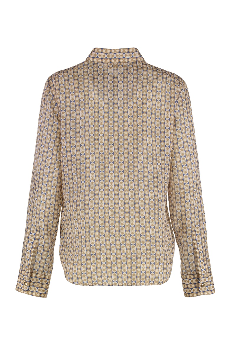 tilly shirt in wool and silk gauze by Selfnex