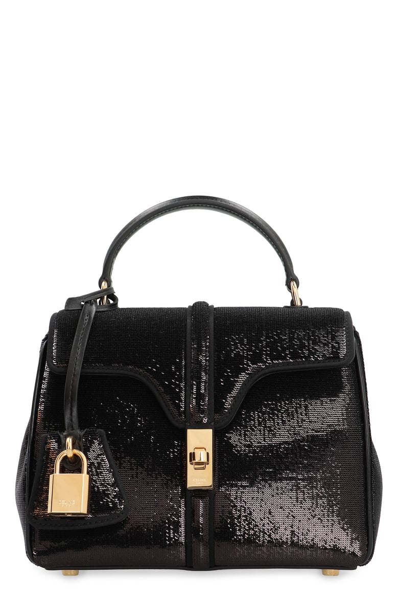 bag 16 mini in sequins and leather by Selfnex
