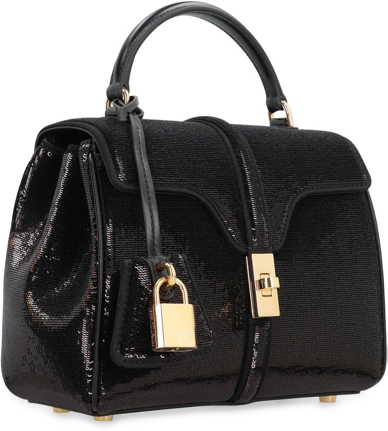 bag 16 mini in sequins and leather by Selfnex