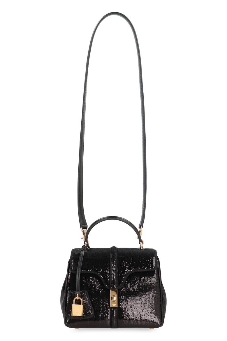 bag 16 mini in sequins and leather by Selfnex