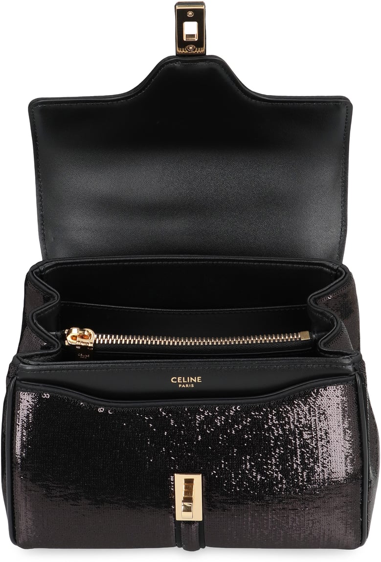 bag 16 mini in sequins and leather by Selfnex